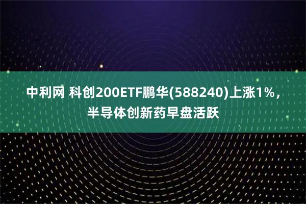 中利网 科创200ETF鹏华(588240)上涨1%，半导体创新药早盘活跃