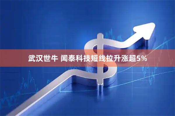 武汉世牛 闻泰科技短线拉升涨超5%