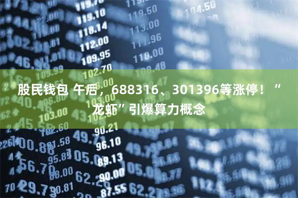 股民钱包 午后,688316、301396等涨停!“龙虾”引爆算力概念